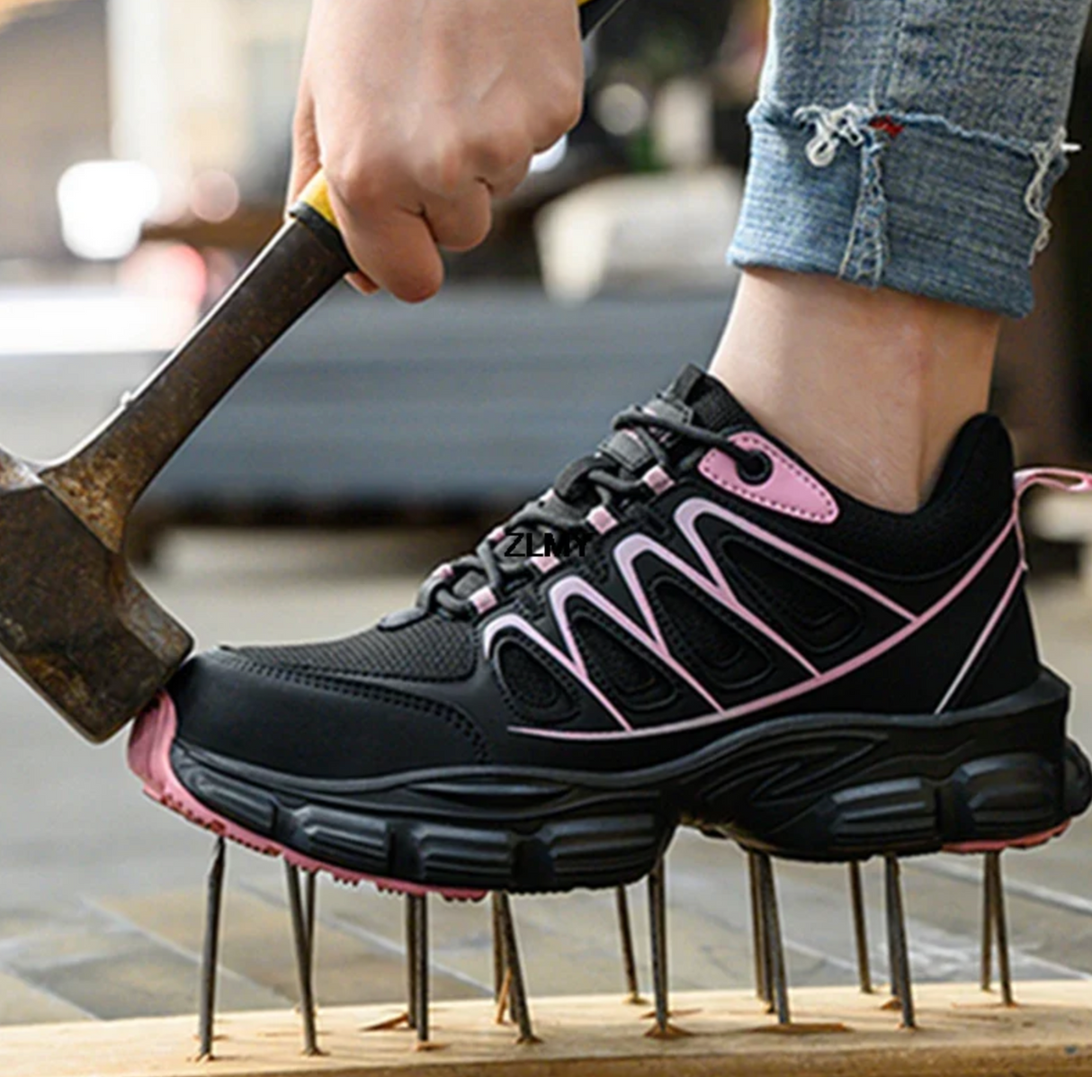 Women's Safety Shoes - ARIA - Comfortable Steel Toe Work Shoes for Women