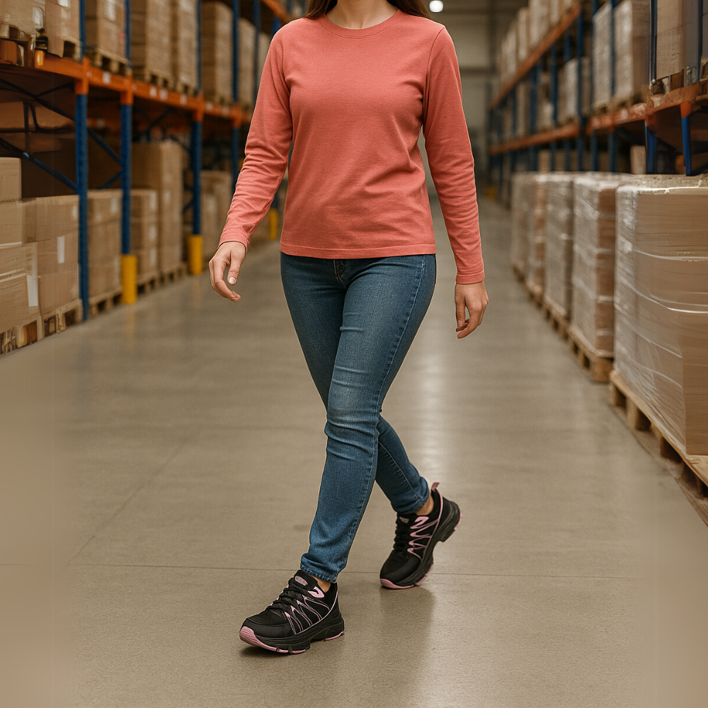 Women's Safety Shoes - ARIA - Comfortable Steel Toe Work Shoes for Women